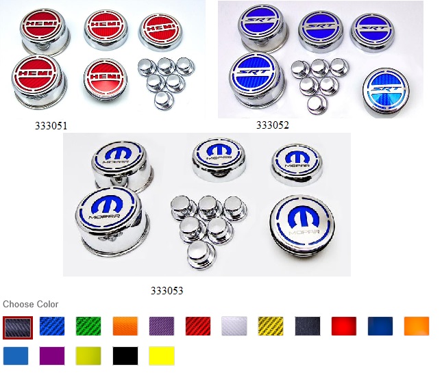11pc Deluxe Engine Cap Covers Dodge, Chrysler, Jeep Hemi - Click Image to Close